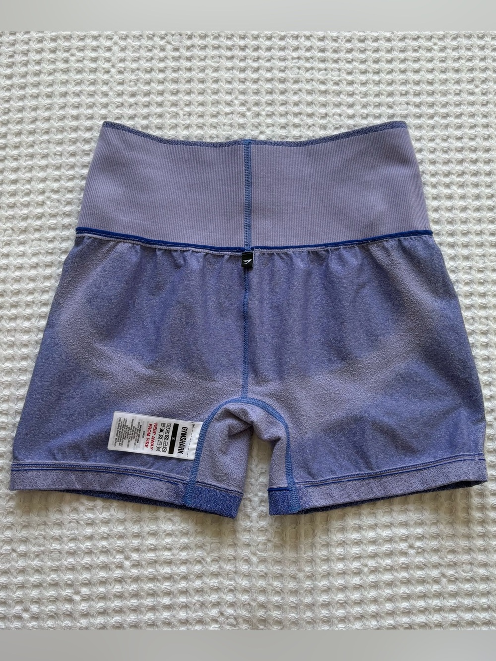 Gymshark Blur Seamless High Waist Shorts Purple Rare Color S - Picture 7 of 7